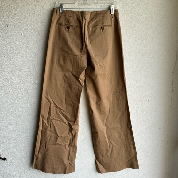 Prada Khaki Brown Cotton Wide Leg Pants - Picture 5 of 5